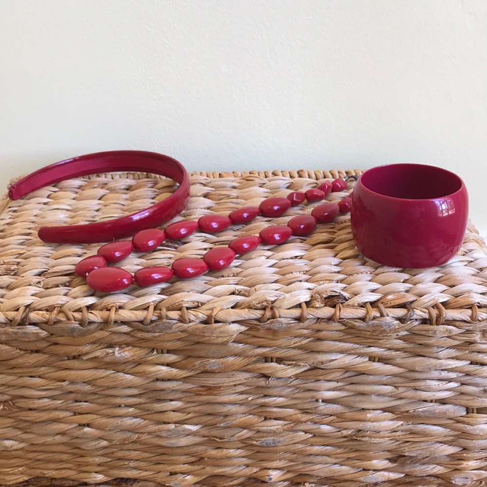 Banana Republic Red Statement Jewelry